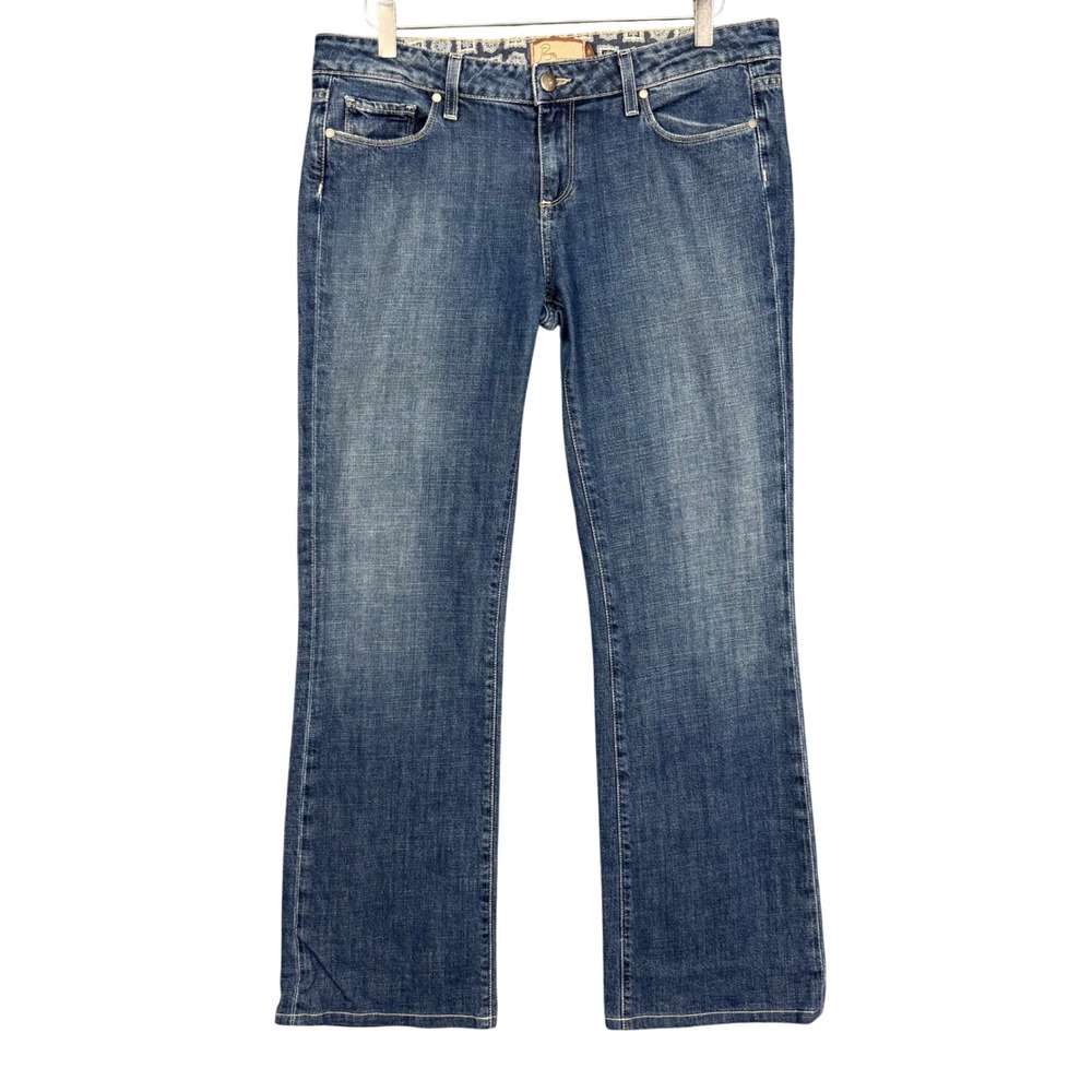Paige Jeans Womens 31 Blue Benedict Canyon Bootcut Medium Wash Organic‎ Cotton